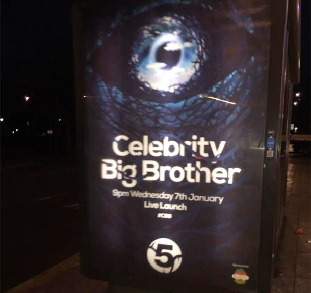  Celebrity Big Brother promotional campaign gains bus stop advertising