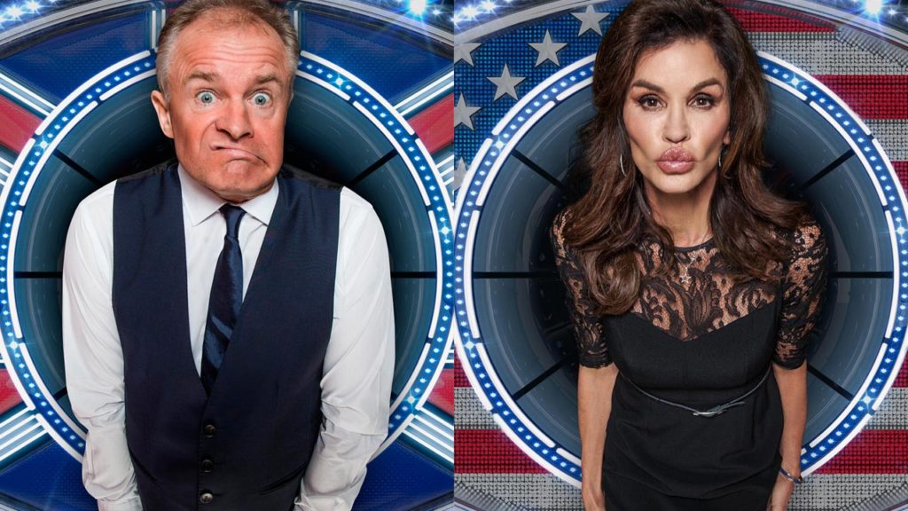  Janice Dickinson and Bobby Davro enter tomorrow night